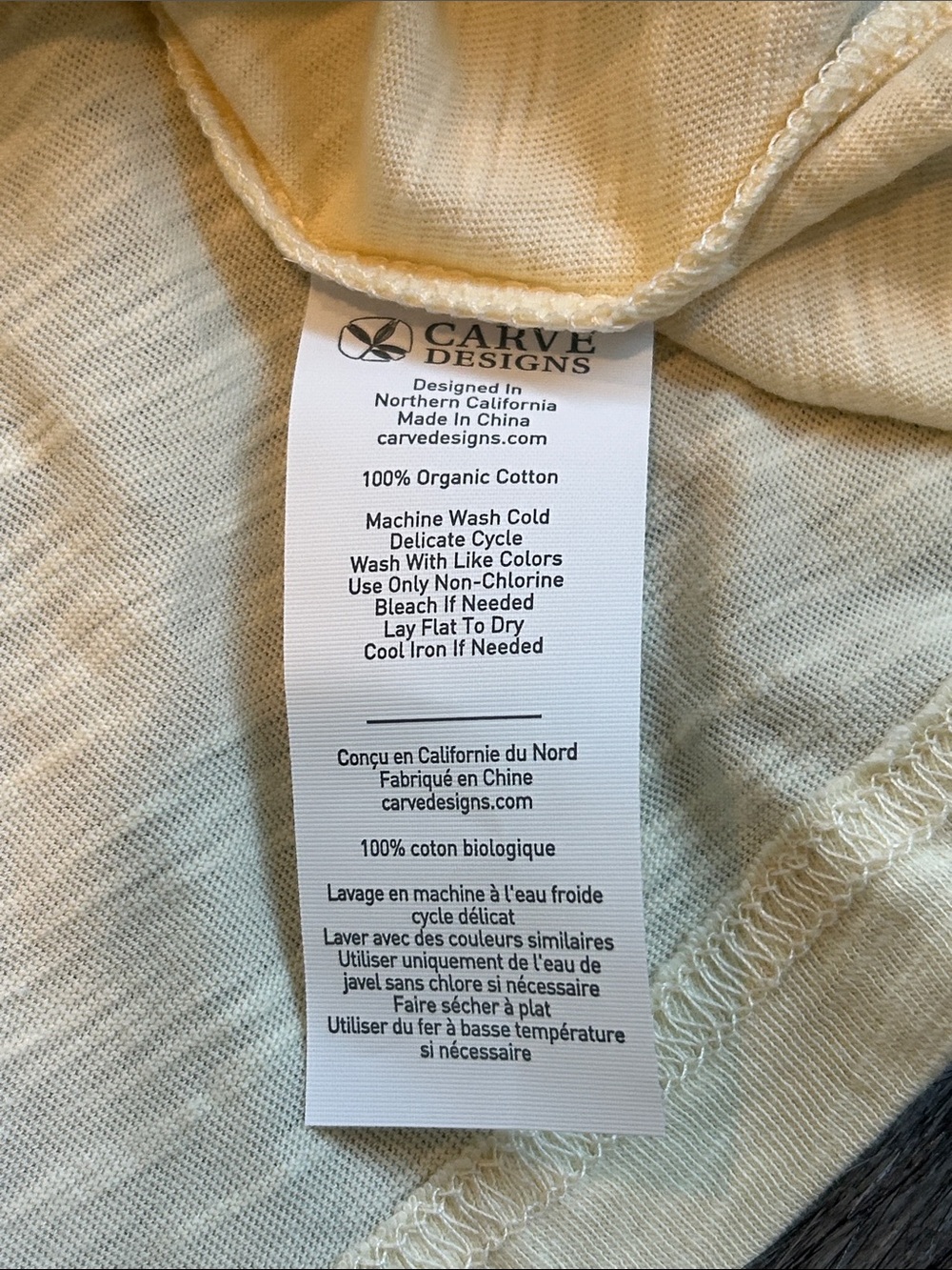 NEW Carve Designs Cassidy Graphic Tee Classic Fit Dogwood Palm Organic Cotton S - Picture 9 of 10